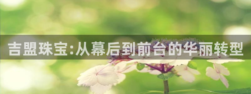 天宏娱乐·b主管管32937：吉盟珠宝:从幕后到前台的华丽转