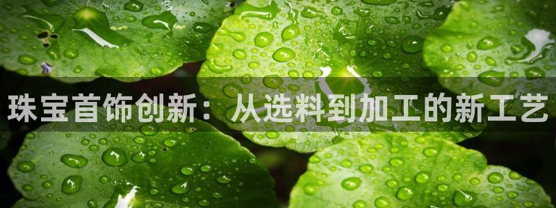 天宏娱乐d 判官：珠宝首饰创新：从选料到加工的新工艺