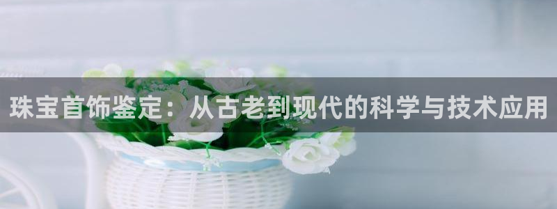天宏娱乐魏叔：珠宝首饰鉴定：从古老到现代的科学与技术应用