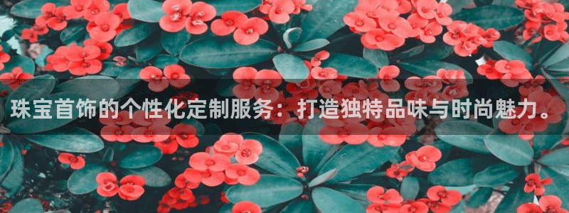 天宏娱乐集团代理：珠宝首饰的个性化定制服务：打造独特品味与时